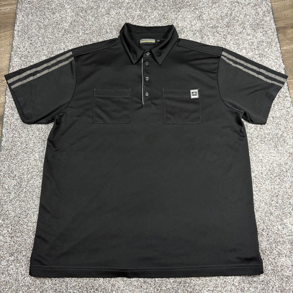McDonald's Apparel Collection Polo Mens Large Black Good Short Sleeve Uniform